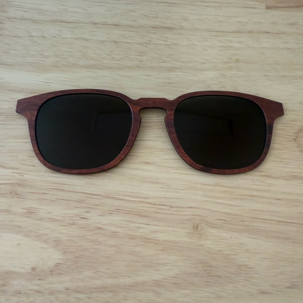 Pair Eyewear Polarized Woodgrain Sunglass topper for Otis Frame